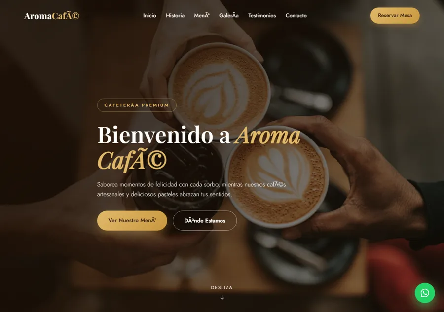 Web Cafetería